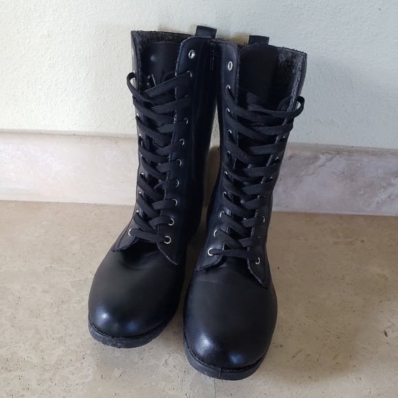 Shoes - UrbanOG BLACK COMBAT BOOTS